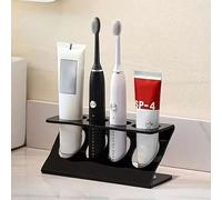 Shein Estantería multifuncional de almacenamiento para baño con soporte para cepillo de dientes, organizador de drenaje multiusos, adecuado para almacenamie