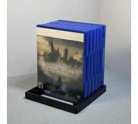 Shein Estantería organizadora de 8 ranuras para almacenamiento de CD/DVD/discos de juegos, soporte para discos de juegos, discos, CD, tarjetas de juego, acc