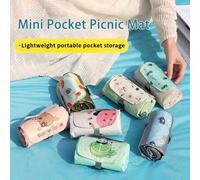 Shein Esterilla de picnic portátil para exteriores de varios estilos - Manta de picnic grande con estampado de oasis del desierto, ultra ligera - Almacenami