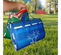 Shein Esterilla de playa multifuncional, manta de picnic, impermeable y portátil para camping al aire libre, con acolchado grueso