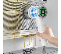 Shein Fregona eléctrica inalámbrica giratoria | 5 cabezales de cepillo reemplazables Cepillo de limpieza inalámbrico, potente fregona para pisos de ducha pa