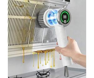 Shein Fregona eléctrica inalámbrica giratoria | 5 cabezales de cepillo reemplazables Cepillo de limpieza inalámbrico, potente fregona para pisos de ducha pa