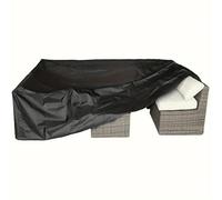 Shein Funda impermeable de 210D para muebles de patio al aire libre, adecuada para conjuntos de muebles de patio, sofá, mesa y sillas, resistente a los rayo