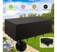 Shein Funda para muebles de patio de invierno, funda impermeable para mesa y silla de exterior, funda universal para mesa y silla de patio, funda impermeabl