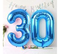 Shein Globo de lámina numérico de 40 pulgadas para decoración de fiesta de cumpleaños, suministros para fiestas de aniversario