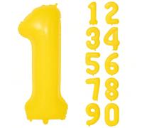Shein Globo grande de números de 40 pulgadas, globo de número grande de lámina de poliéster para suministros y decoraciones de fiesta de cumpleaños, Navidad