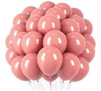 Shein Globos de Látex Rosa Claro para Fiesta - Globos Redondos de Helio de 5/10/12/18 Pulgadas, Rosa Vintage/Rosa Rosado, Adecuados para Cumpleaños, Boda Bo