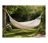 Shein Hamaca Columpio para Exterior Suministros de Camping Palos de Madera Palos Curvos Hamaca de Lona Antivuelco