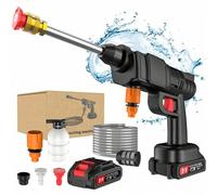 Shein Hidrolavadora inalámbrica de alta presión de 30 bar, pistola de agua pulverizada para lavado de autos, 1000 W, para batería Makita de 21 V