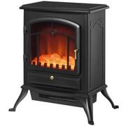 Shein HOMCOM Chimenea Eléctrica Portátil 1000/2000W Chimenea Decorativa de Pie con Efecto de Llama Termostato y Protección Sobrecalentamiento para Sala 15-2
