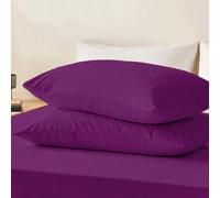 Shein HONEYMOON 1 Par de Fundas de Almohada Ultra Suaves (1 Par = 2 Piezas) - Fundas de Almohada de Tela 100% Poliéster de unicolor, Suaves y Transpirables,