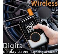 Shein Inflador de neumáticos de coche rápido de 150 PSI, compresor de aire portátil para neumáticos - Equipado con luz LED, manómetro y diseño inalámbrico i