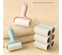 Shein Juego compacto y reutilizable de rodillos quitapelusas, hecho de material ABS, removedor de pelusa portátil y de fuerte adhesivo, adecuado para ropa,
