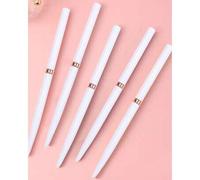 Shein Juego de 1/5 pinceles profesionales para pintura de detalles de arte de uñas, 5 pinceles pequeños para técnica de diseño de uñas de línea fina, pincel