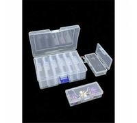 Shein Juego de 1/7 cajas de almacenamiento de plástico transparente, caja de exhibición portátil multifuncional para accesorios de joyería, utilizada para o