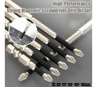 Shein Juego de 12 puntas de destornillador magnético | Puntas de aleación S2 PH/Hex/Torx - Resistente a la oxidación y antideslizante | Kit de reparación de