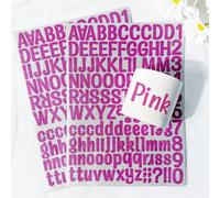 Shein Juego de 126 pegatinas de letras y números con purpurina, pegatinas sencillas de uso múltiple para manualidades DIY, scrapbooking, envolver regalos, t