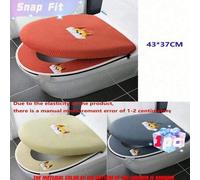 Shein Juego de 2 piezas de cojín para asiento de inodoro, cojín universal para asiento de inodoro con tapa para todo el año, cojín para asiento de inodoro,