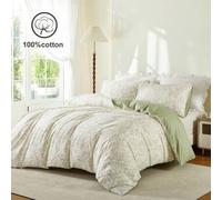 Shein Juego de 3 piezas, 100% algodón con estampado floral fresco y cómodo, adecuado tanto para hombres como para mujeres, apto para dormitorios de estudian