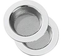 Shein Juego de 3 piezas de colador para fregadero de cocina, filtro de desagüe de fregadero con borde ancho, tapón a prueba de fugas para fregadero, accesor