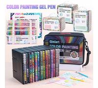 Shein Juego de Bolígrafos Planificador de Gran Capacidad Languo, Bolígrafos de Gel Coloridos, Bolígrafos Neutros de 0.6mm para Dibujo de Estudiantes, Adecua
