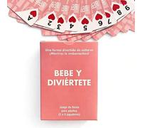 Shein Juego de cartas de 53 cartas divertidas para decoración navideña en español, juego de cartas hilarante para fiestas de adultos