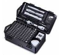Shein Juego de destornilladores multifunción 115 en 1, puntas templadas y reforzadas, puntas Torx magnéticas, kit de herramientas de reparación de precisión
