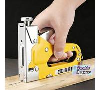 Shein Juego de grapadora manual - Grapadora 4 en 1 para madera, tela, muebles, fieltro para techos - Pistola de grapas, con juego de 1600 y 800 grapas dispo
