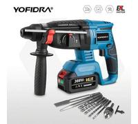 Shein Juego de herramientas eléctricas de taladro de impacto SDS con taladro percutor eléctrico sin escobillas de 1680W y 26MM