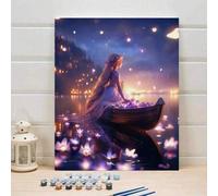 Shein Juego de pintura digital DIY, kit artístico de pintura al óleo para decoración de dormitorio y pared, mejor regalo para amigos, 40*50CM
