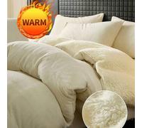 Shein Juego de ropa de cama de 3 piezas, conjunto de ropa de cama de unicolor, decoración acogedora de la habitación, suave y cálido, amigable con la piel,