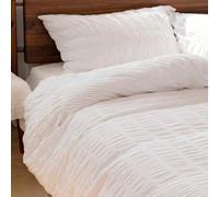 Shein Juego de ropa de cama de poliéster con burbujas 2/3 piezas | 1 funda nórdica + 2 fundas de almohada, sin rellenos de almohada, transpirable para todas
