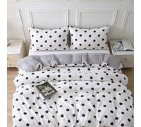 Shein Juego de ropa de cama moderno con impresión 3D de doble cara 2/3 piezas, 1 funda nórdica + 1/2 fundas de almohada, sin edredón, ropa de cama suave par