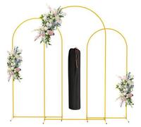 Shein Juego de soporte de arco de boda de 2 m, 1,8 m, 1,5 m, arco de globos, marco de arco de metal adecuado para fiesta de cumpleaños, boda, ceremonia de g