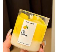 Shein Juego de velas aromáticas, 1 pieza vela aromática de café helado con aroma a frutas de colores, múltiples fragancias disponibles: limón, fresa, lavand