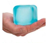Shein Juguete de apretar de cubo de hielo grande de maltosa, bola antiestrés blanda, cubo sensorial para los dedos, juguete de bloque de hielo de agua reali