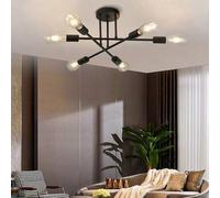 Shein Lámpara de araña de estilo minimalista moderno americano para sala de estar, dormitorio, comedor, lámpara colgante de ramas nórdica, bombillas no incl