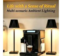 Shein Lámpara de escritorio LED inalámbrica con poste largo, puerto de carga Tipo-C, interruptor de control táctil, brillo ajustable, 3 modos de iluminación