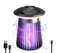 Shein Lámpara portátil mata mosquitos, lámpara eléctrica mata mosquitos, lámpara trampa para mosquitos alimentada por USB tipo C para interiores/exteriores,