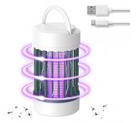 Shein Lámpara repelente de mosquitos colgante - Luz trampa de mosquitos UV portátil, adecuada para ambientes interiores y exteriores, alimentada por USB con