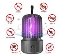 Shein Lámpara repelente de mosquitos eléctrica recargable por USB 2026 nueva, trampa de moscas ultravioleta, silenciosa para interiores/exteriores/camping/d