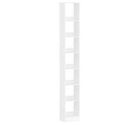 Shein Librería, Estantería, para Salón, Estudio, Oficin, Dormitorio, Estilo Escandinavo, 7-Tier, Blanco