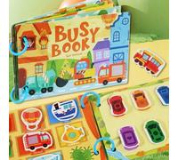 Shein Libro de actividades silencioso para niños de educación temprana, libro de actividades sin necesidad de cortar, libro de pegatinas reutilizables educa