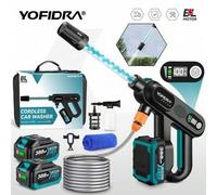 Shein Limpiador de alta presión, hidrolavadora portátil a batería, pistola hidrolavadora inalámbrica con baterías recargables, para limpiar automóviles, cer
