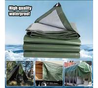 Shein Lona impermeable y resistente al agua reforzada, cubierta de plástico para lluvia al aire libre, tela de sombra, toldo, cubierta resistente al viento