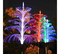 Shein Luces solares de medusa - Linternas colgantes de una/cinco capas, colores vibrantes, luces solares de jardín, impermeables IP65 para exteriores, encen