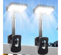 Shein Luces solares súper brillantes para exteriores, luces solares con clip, portátiles, farolas, focos y luces de para exteriores, luces con sensor de mov