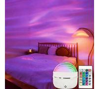 Shein Luz de proyección de aurora LED - Efecto de luces del norte, espectáculo de luces cambiantes con control remoto, adecuado para dormitorio, sala de est