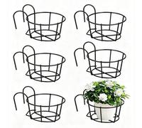 Shein Maceta colgante redonda de metal de moda, adecuada para balcón, jardín y decoración interior, puede cultivar suculentas y plantas verdes en el estante