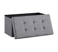 Shein Madera Nieve Banco con Almacenamiento, Banco Acolchado, Taburete, baúl con Capacidad de Carga de hasta 300 kg